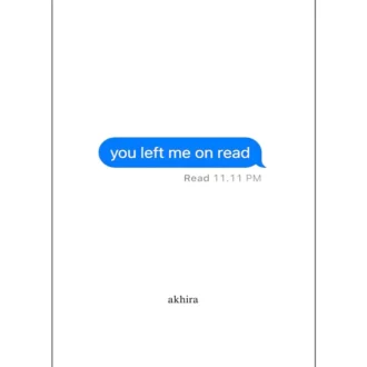 کتاب you left me on read اثر akhira زبان اصلی